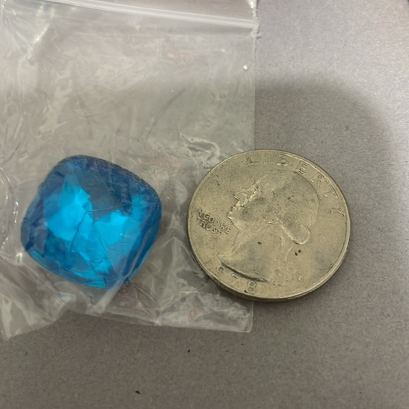 Vintage Joan Rivers Pendant Interchangeable Stone Purple Crystal Gold Toned. - Picture 12 of 12